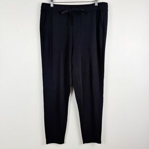 Lou & Grey Jogger Pants Womens L Gray Knit Drawstring Elastic Waist Lounge